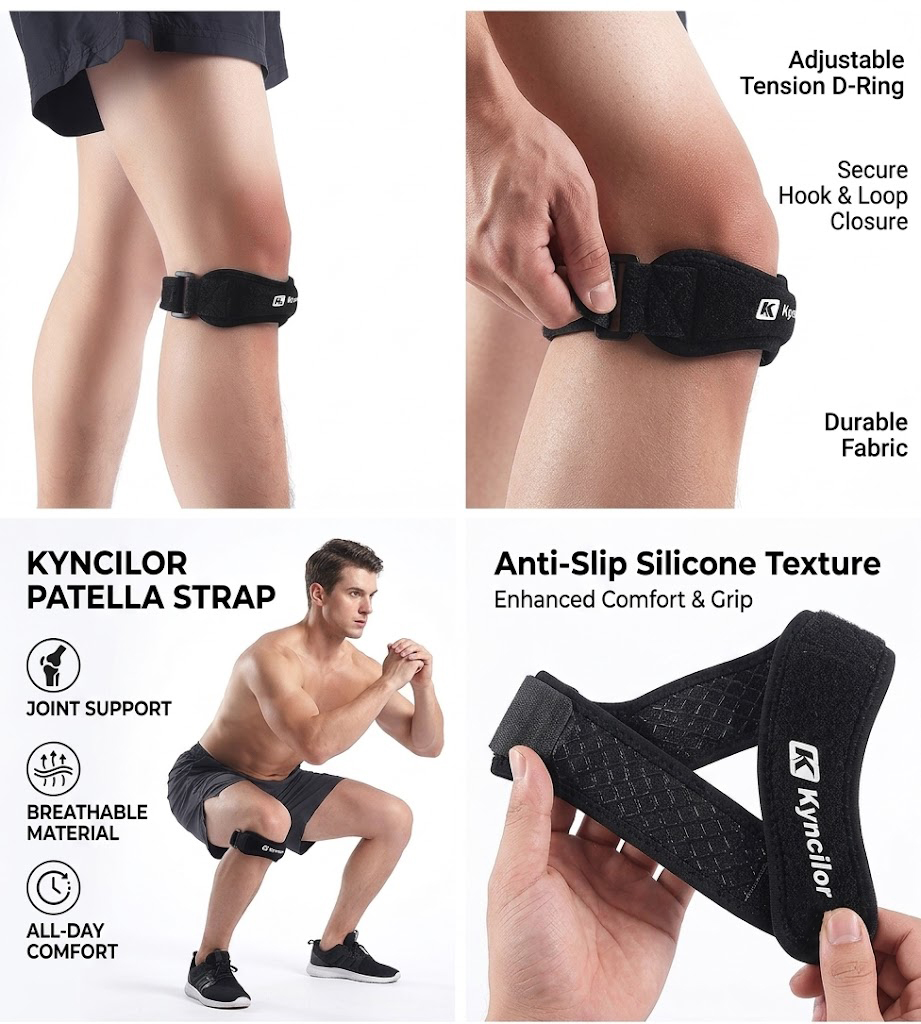Compression Knee Sleeve - 1 Sports Leg Sleeve, Full Leg