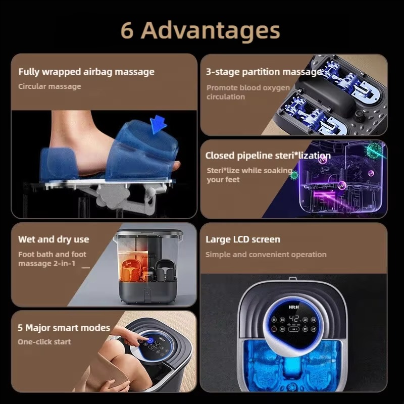 Portable Electric Foot Massage - Foot Bath Massager 评论和价格