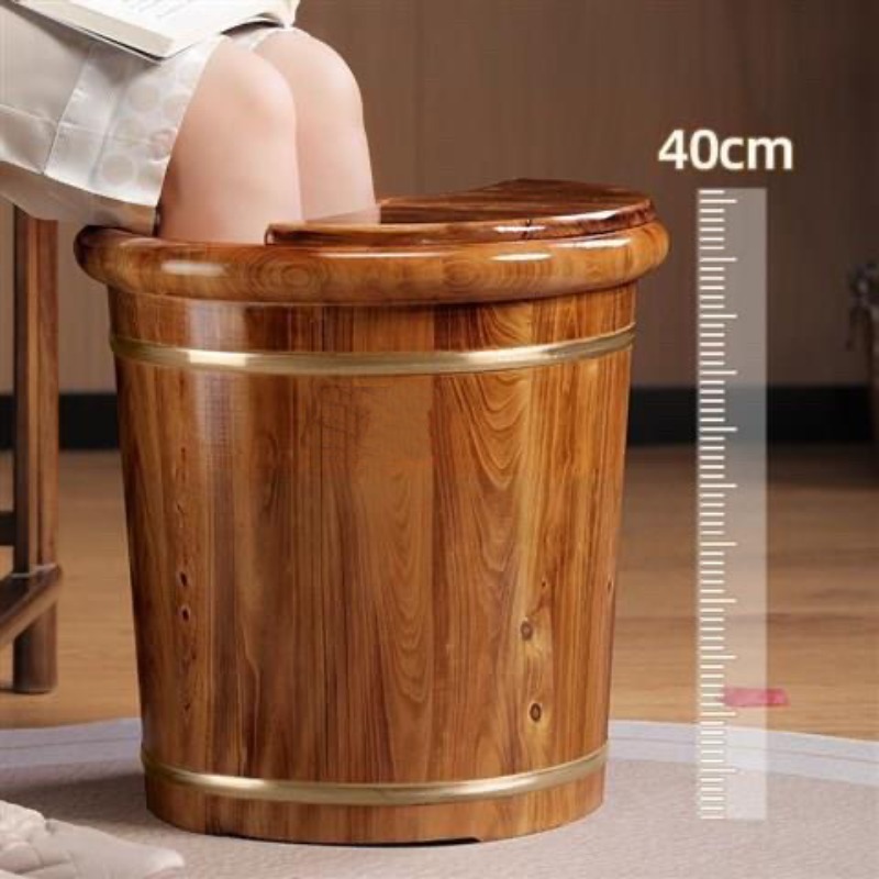 Wooden Foot Soaking Bucket, So - Foot Bath Massager 评论和价格