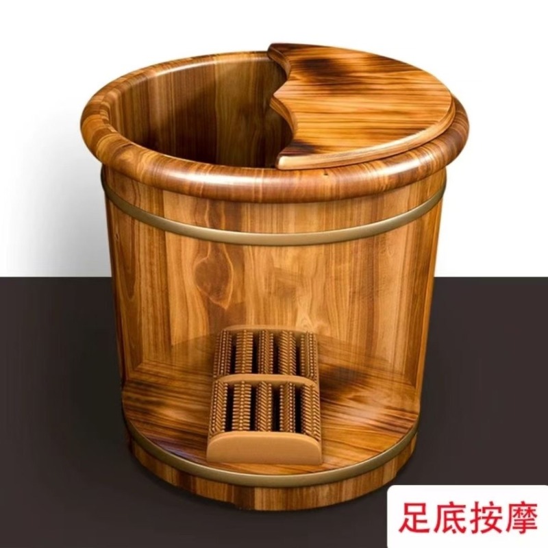 Wooden Foot Soaking Bucket, So - Foot Bath Massager 评论和价格