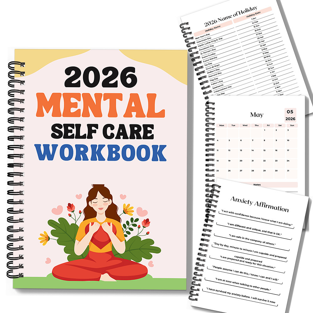 1PC 2026 Mindful Mental Self-C - Health Wellness Journal 评论和价格