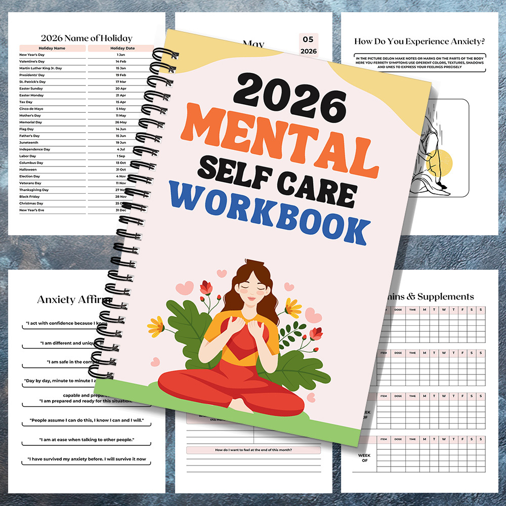 1PC 2026 Mindful Mental Self-C - Health Wellness Journal 评论和价格